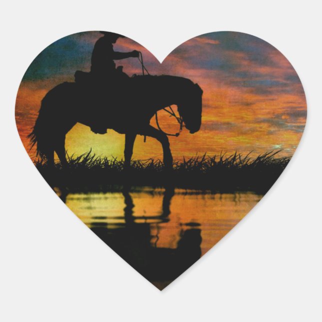 Cowboy Heart Sticker (Front)