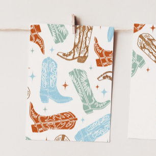 Cowboy High Chair Banner Card End Piece