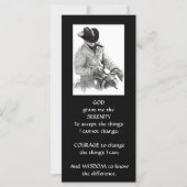 COWBOY, HORSE: ART: SERENITY PRAYER (Front)