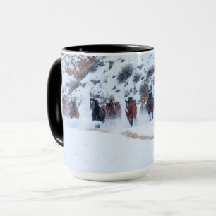 Cowboy Horse Drive Hideout Ranch Shell, Wyoming Mug