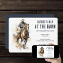 Cowboy Horse Father's Day at the Barn Invitation