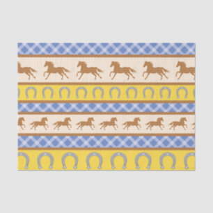 Cowboy Horse Pony Cute 1st Birthday Party Theme Tissue Paper