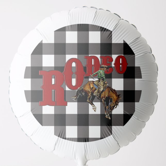 Cowboy & Horse Rodeo Balloon (Front)