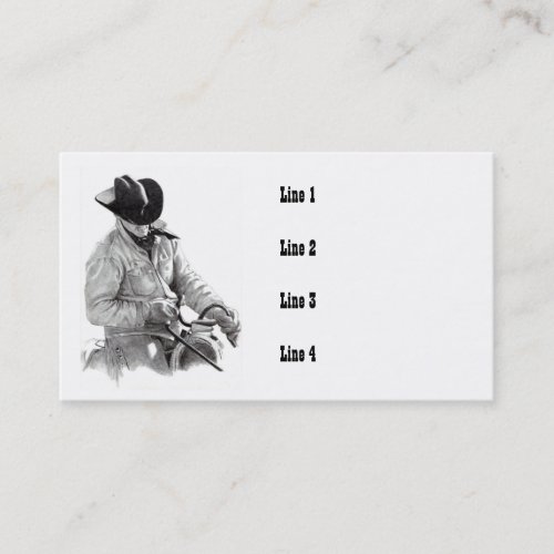 COWBOYHORSEBACKART BUSINESS CARDS