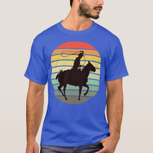 Cowboy Horseman Vintage Sunset Ride 1 T_Shirt