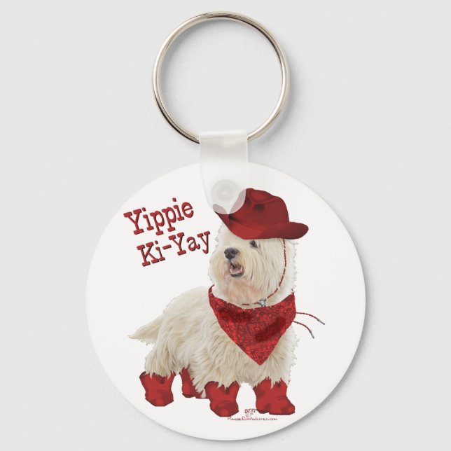 Cowboy in Boots Keychain (Front)