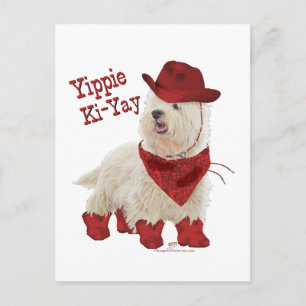 Cowboy in Boots Postcard