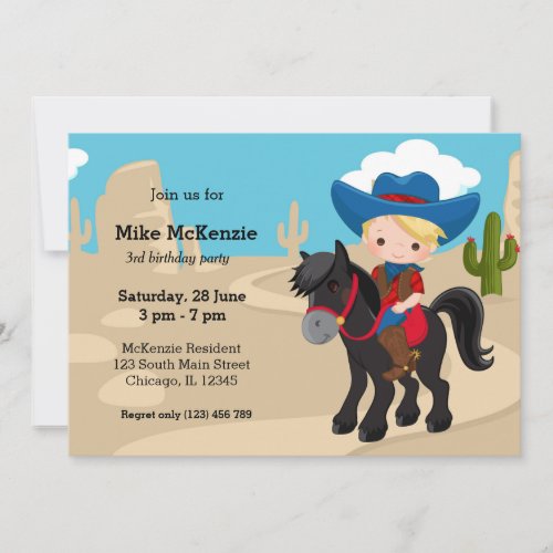 Cowboy Invitation