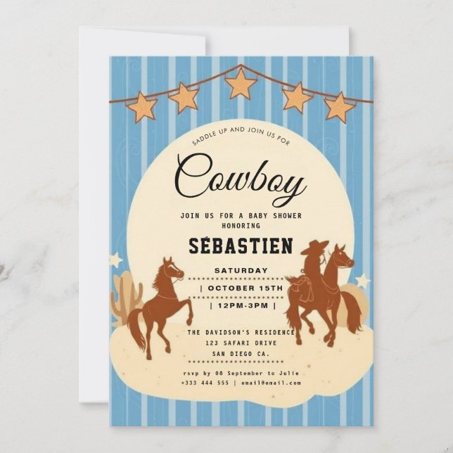 Cowboy Invitation (Front)