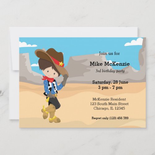 Cowboy Invitation