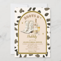 Cowboy Ivory Boots & Bubbly Bridal Shower 