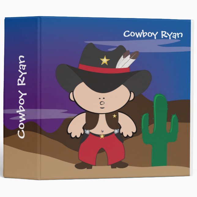 Cowboy Kids Binder (Front/Spine)