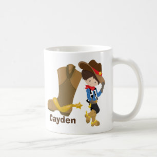 Cowboy Kids Custom Boys Monogram Wild West Rodeo Coffee Mug
