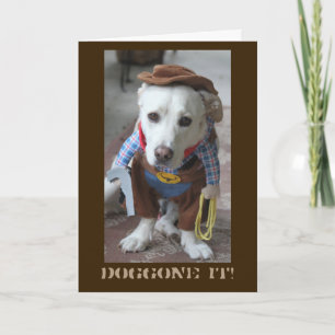 Cowboy Late Birthday Card