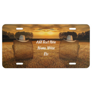 Cowboy License Plate