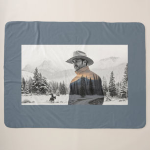 Cowboy Life Sherpa Blanket