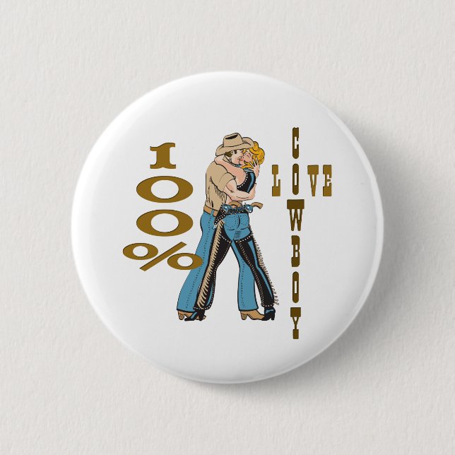 Cowboy Love Button (Front)