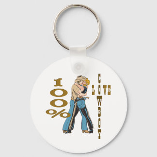 Cowboy Love Keychain