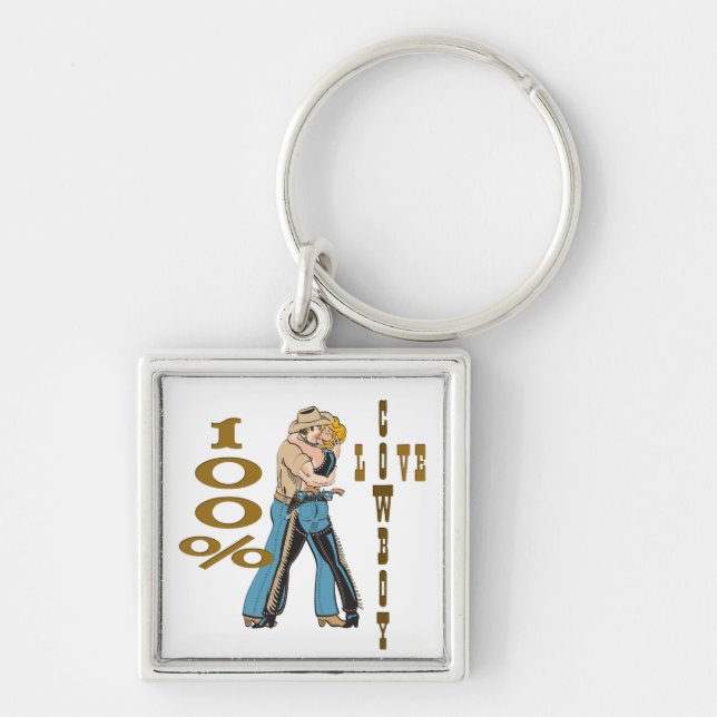 Cowboy Love Keychain (Front)