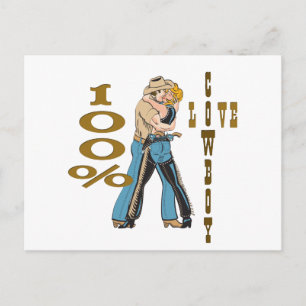 Cowboy Love Postcard