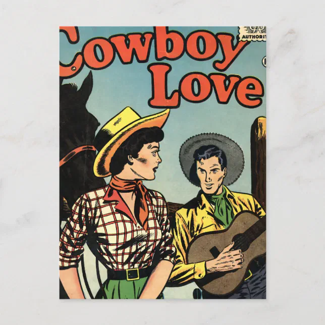Cowboy Love Postcard Zazzle