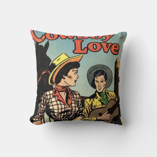 Cowboy Love Throw Pillow