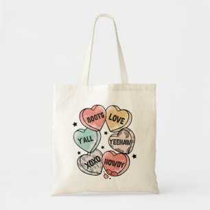 Cowboy Love - Western Hearts Tote Bag