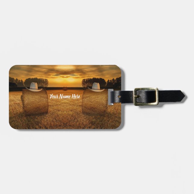 Cowboy Luggage Tag (Front Horizontal)