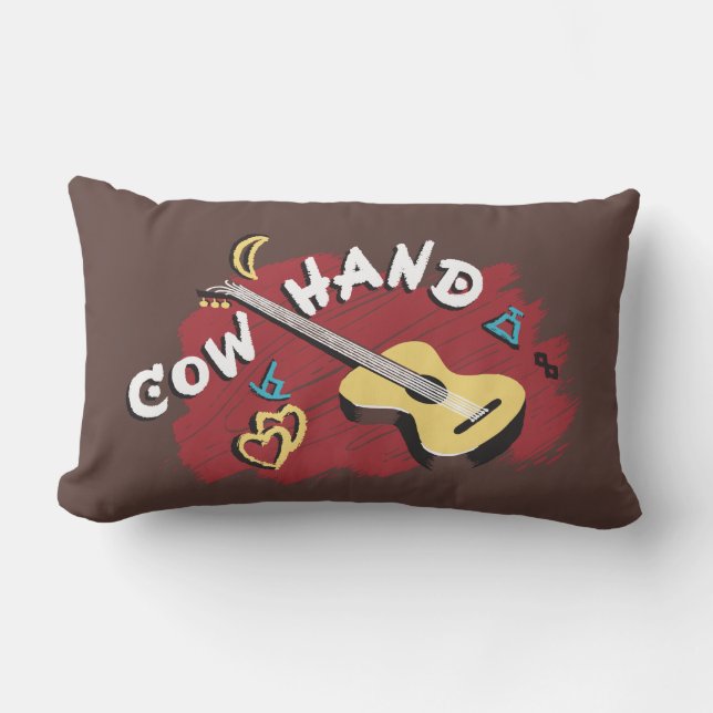 Cowboy Lumbar Pillow (Front)