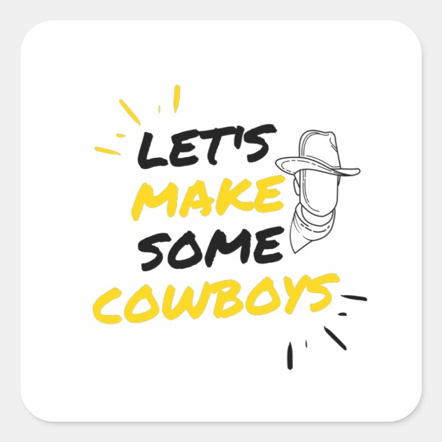 Cowboy makers square sticker (Front)