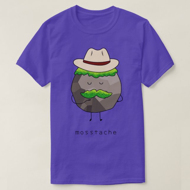 Cowboy Moss Tache  T-Shirt (Design Front)