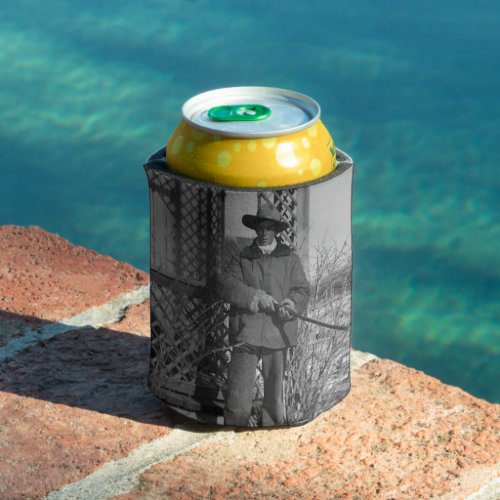 Cowboy on Canadian Old West Farm Can Cooler
