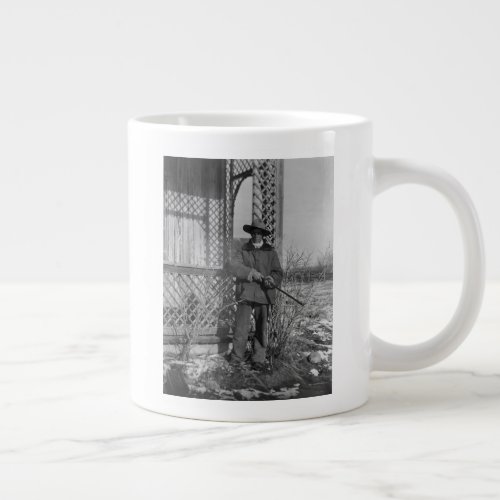 Cowboy on Canadian Old West Farm Giant Coffee Mug