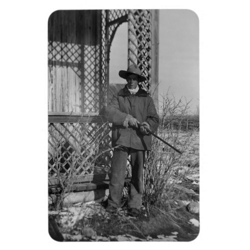 Cowboy on Canadian Old West Farm Magnet