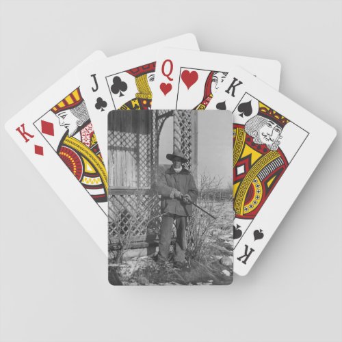 Cowboy on Canadian Old West Farm Playing Cards
