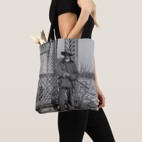 Cowboy on Canadian Old West Farm Tote Bag