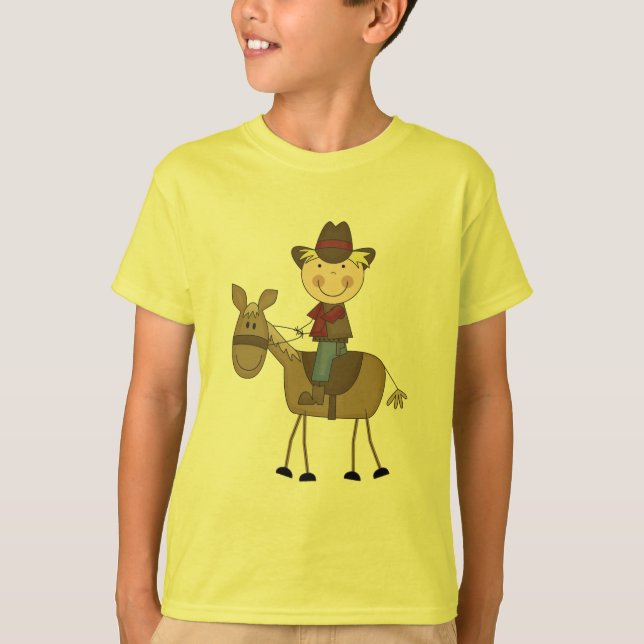 Cowboy on Horse Tshirts and Gifts (Front)