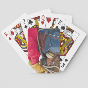 Cowboy on Horse wearing Leather Chaps Poker Cards