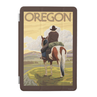 Cowboy on Horseback Vintage Travel Poster iPad Mini Cover