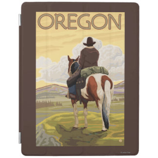 Cowboy on Horseback Vintage Travel Poster iPad Smart Cover