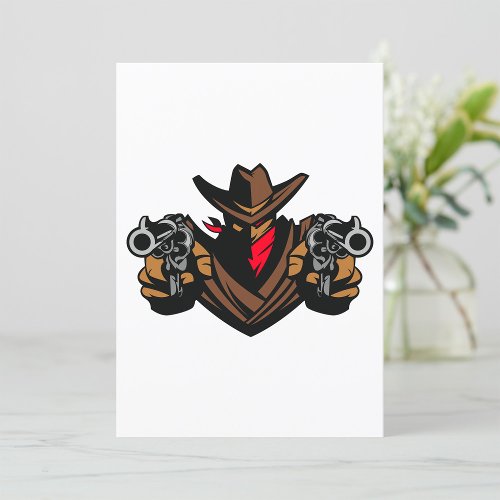 Cowboy Outlaw Invitation