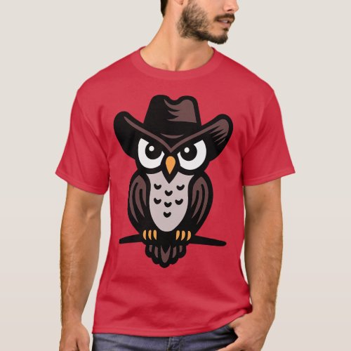 Cowboy Owl T_Shirt