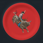 Cowboy Paper Plate<br><div class="desc">Throw a theme party with a vintage cowboy paper plates.</div>
