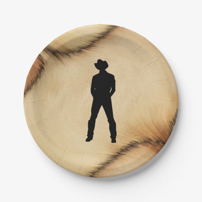 Cowboy Paper Plates (Front)