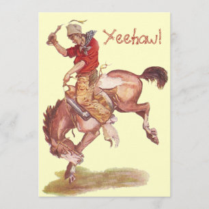 Cowboy Party Invitation