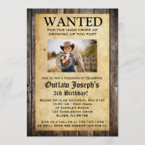 Cowboy Party Invitation | WANTED INVITATION