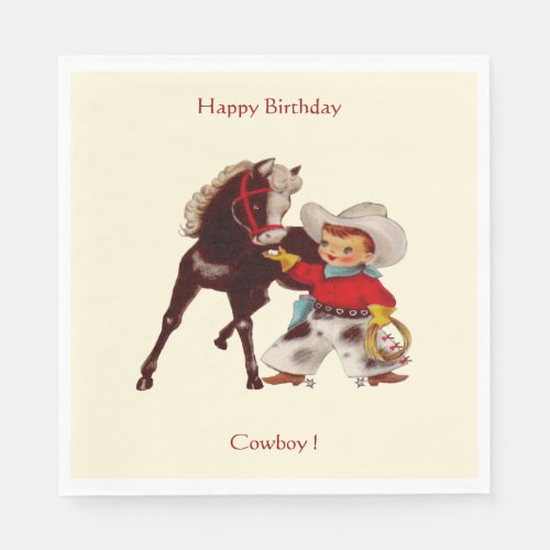 Cowboy Party Paper Napkins