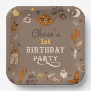Cowboy Party Plates Western Paper Plates
