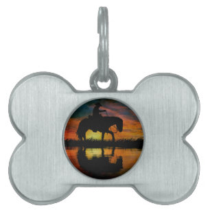 Cowboy Pet ID Tag