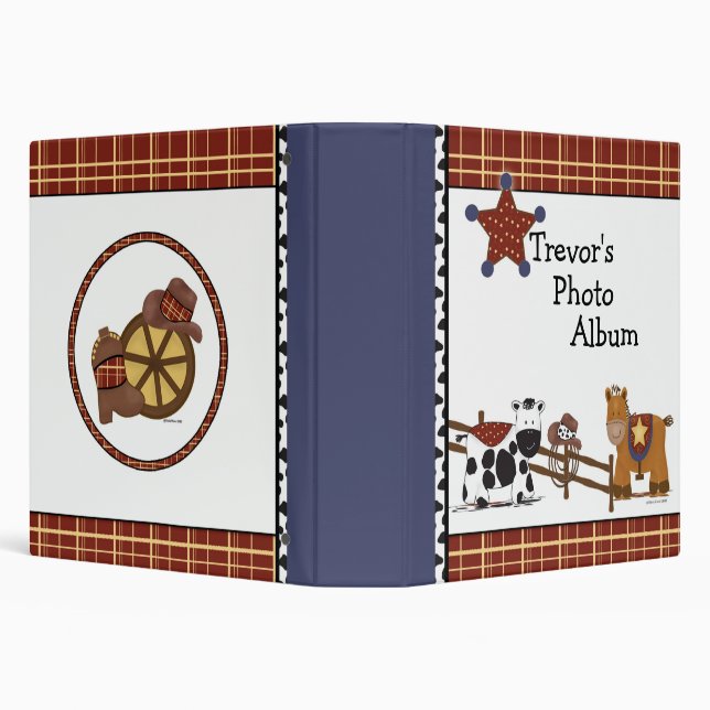 Cowboy Photo Album Binder (Background)